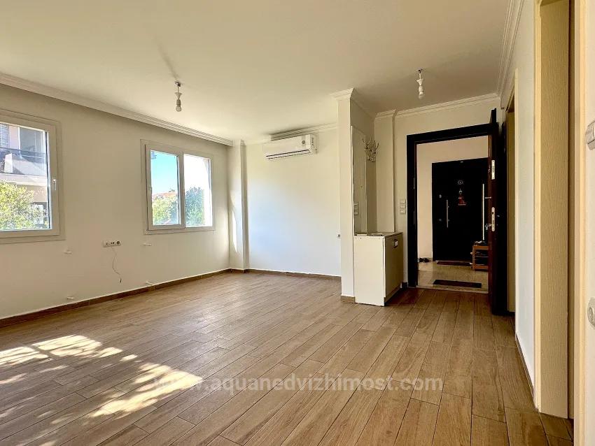 Village Centre Location Closed Balcony And Air Conditioned 1+1 Apartment