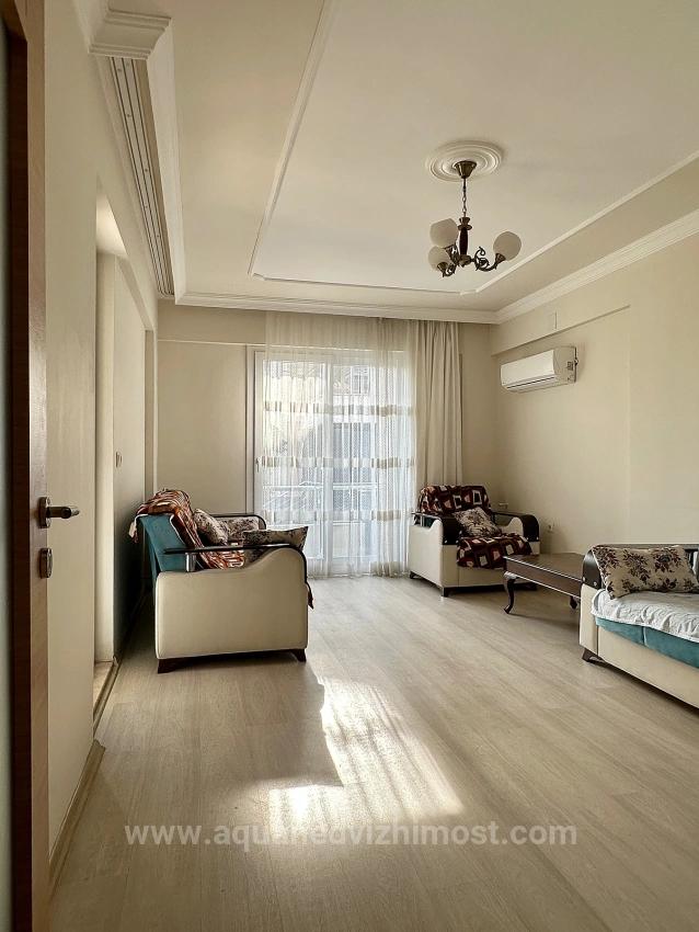 Apartment For Rent In Köyceğiz Town Center. Ground Floor, 2+1 Bedrooms, Closed Kitchen & Air Conditioning.